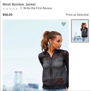 Victoria’s Secret slightly used meshed bomber jacket. Super cute!!